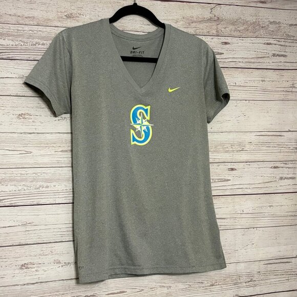 Nike DriFit Seattle Mariners Short Sleeve Shirt Medium - Picture 2 of 5
